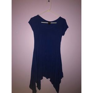 Royal Blue High Low T-Shirt Dress